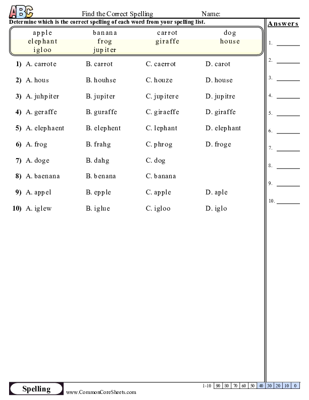 5th-grade-spelling-worksheets