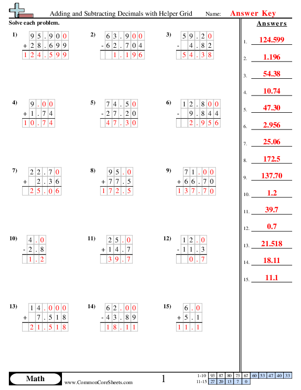  - adding-and-subtracting-decimals-with-helper-grid worksheet