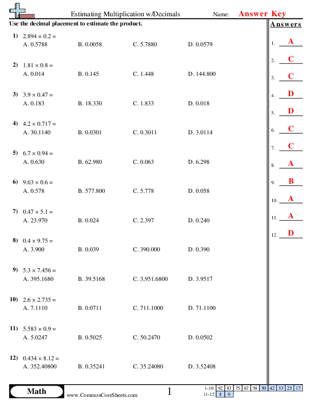  - estimating-multiplication-with-decimals worksheet