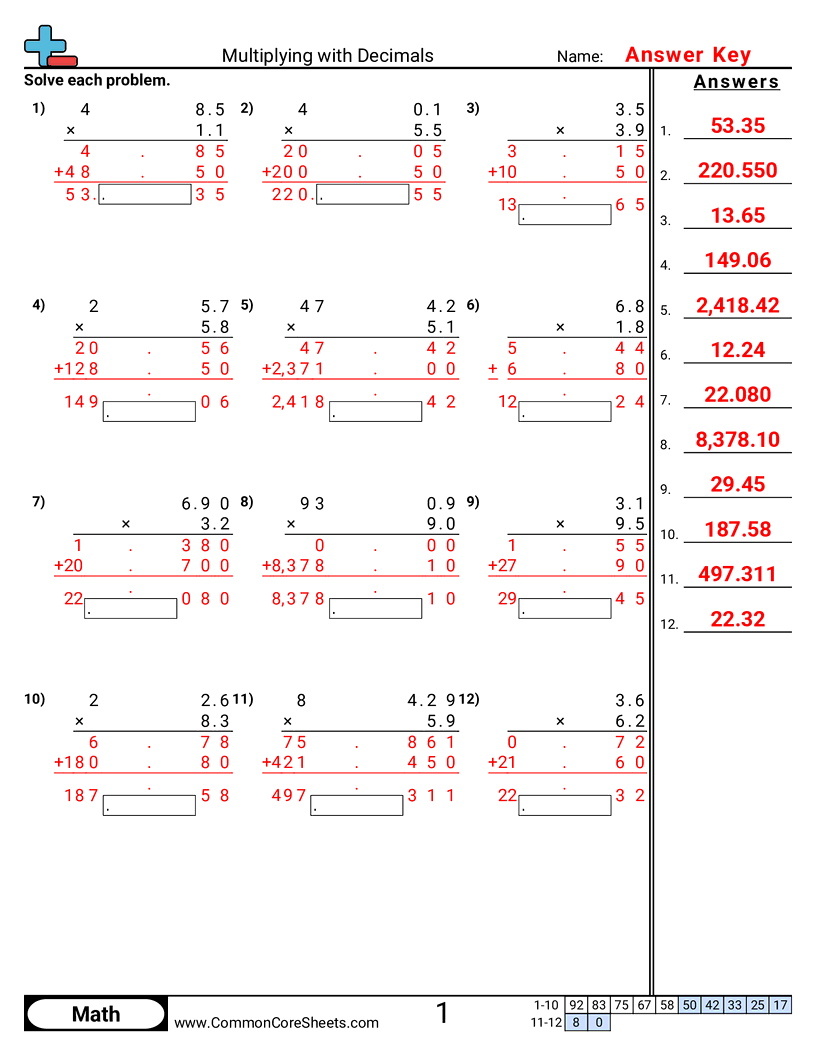 5.N.3.3 Worksheets - multiplying-decimals-vertical worksheet