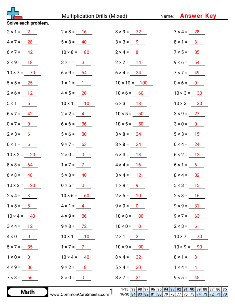Share - mixed-horizontal worksheet