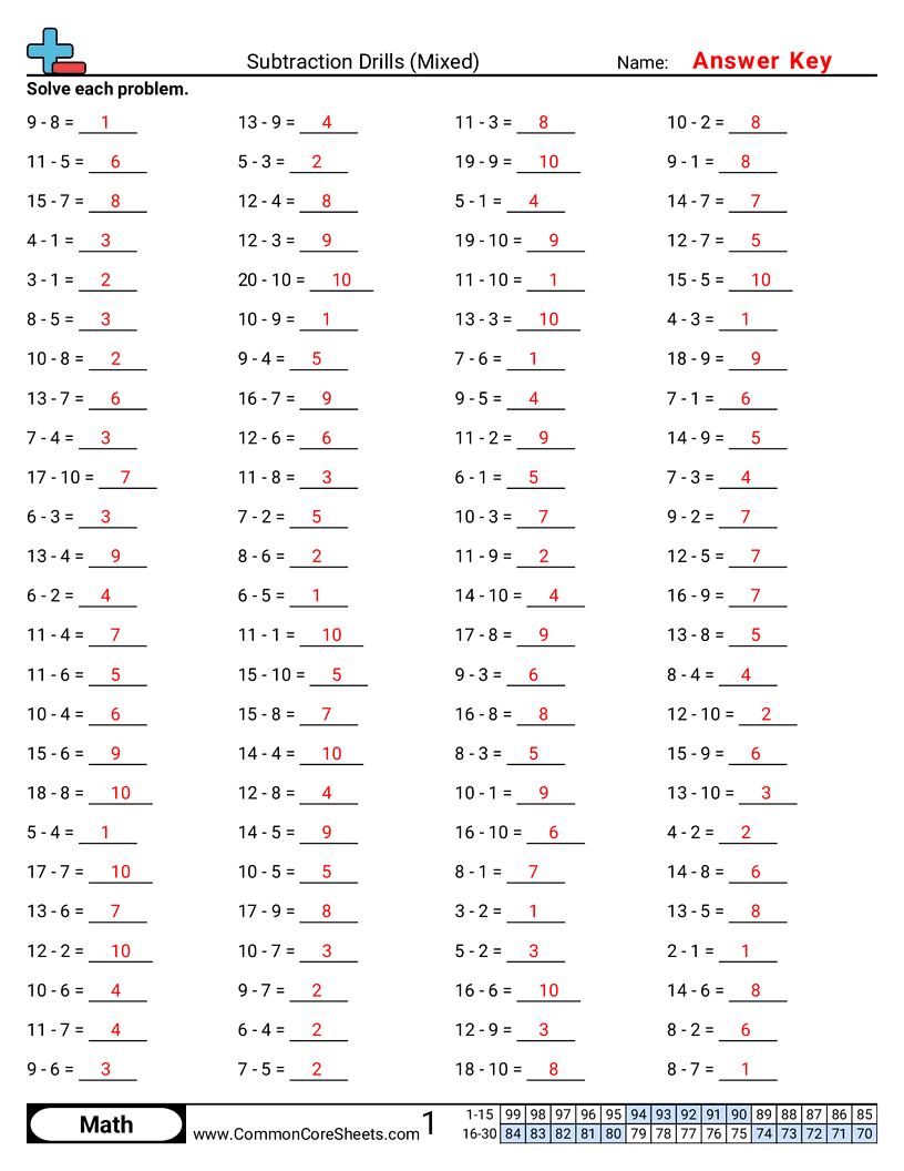 Share - mixed-horizontal worksheet