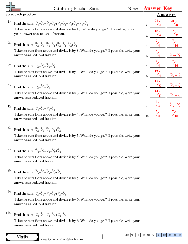  - distributing-fractions-sums worksheet