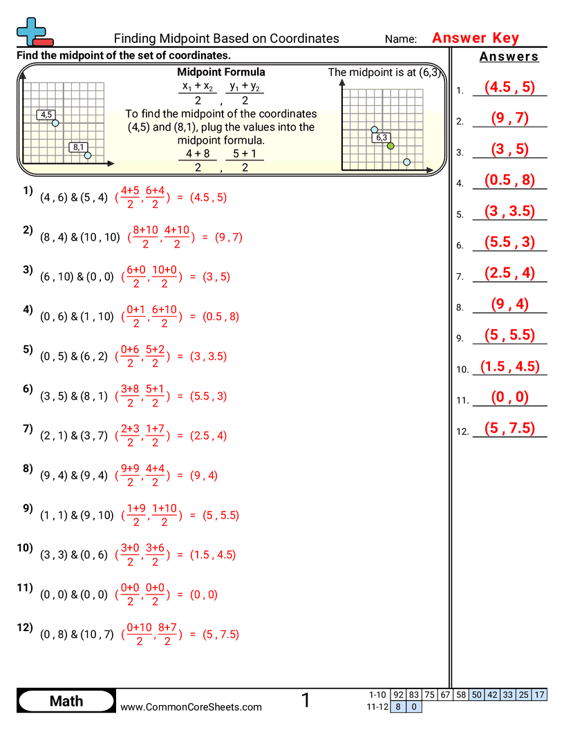 Share - finding-midpoint-based-on-coordinates worksheet