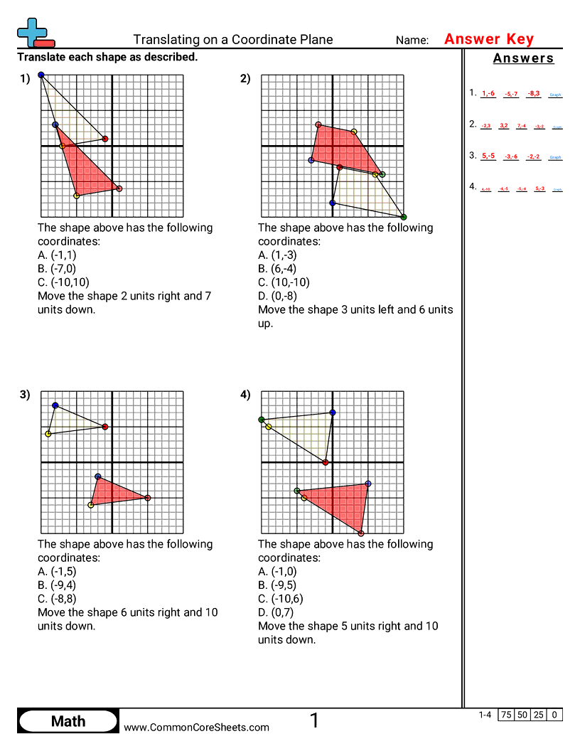 Share - translating-on-coordinate-plane worksheet