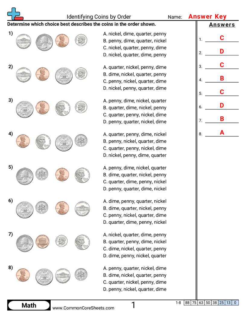 Share - identifying-coins-by-order worksheet