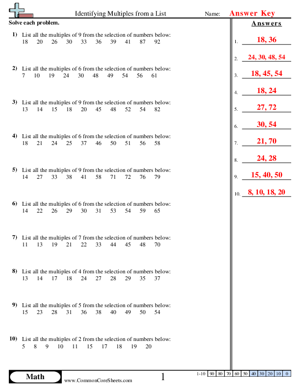  - identifying-multiples-from-a-list worksheet