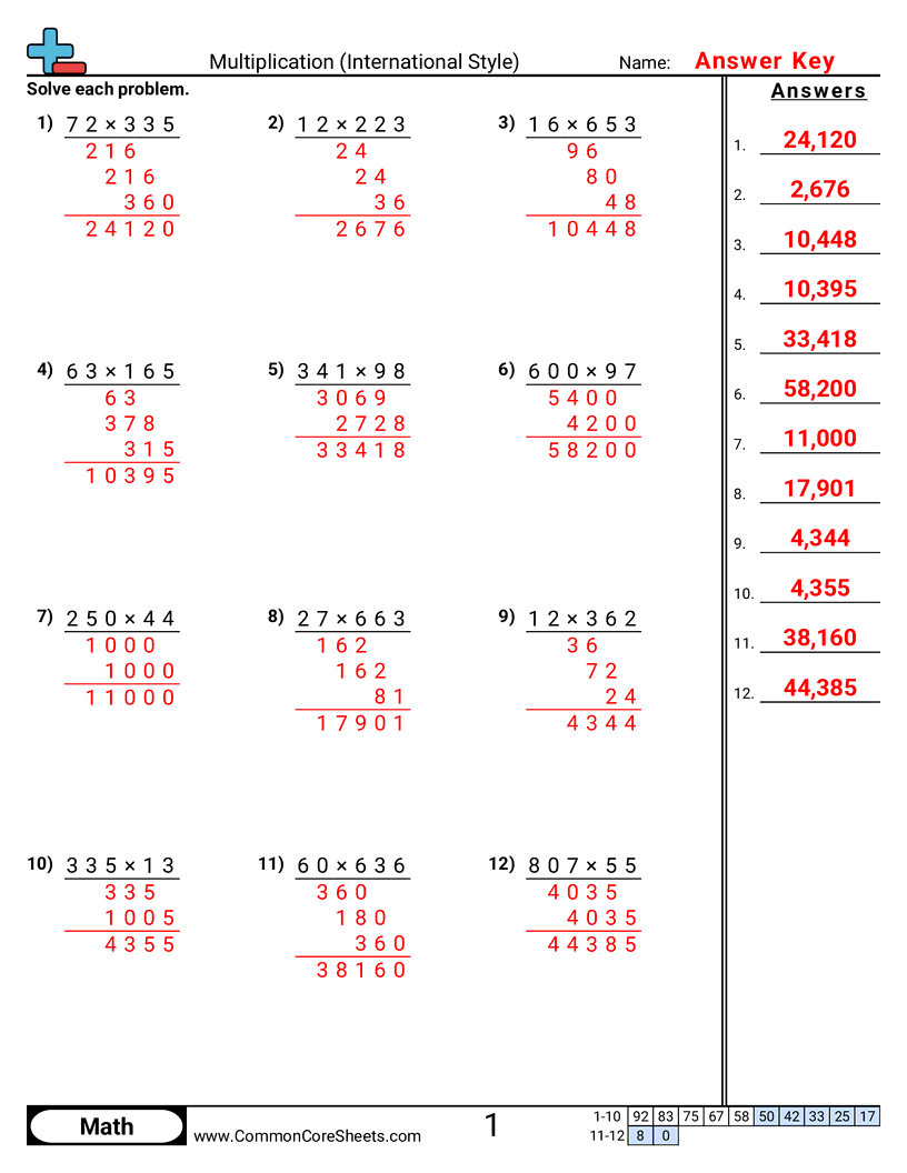 Share - multiplication-international-style worksheet