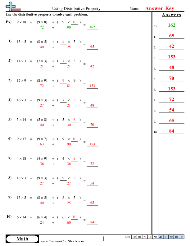  - using-the-distributive-property worksheet