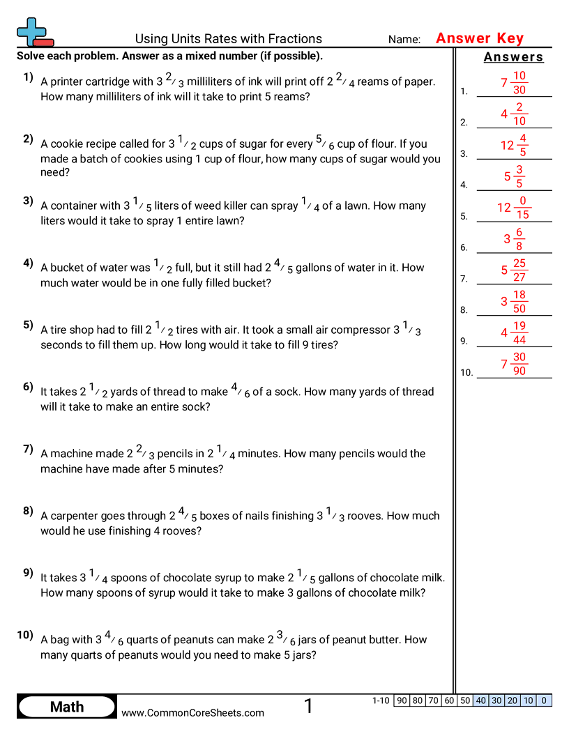 Share - using-unit-rates-with-fractions worksheet