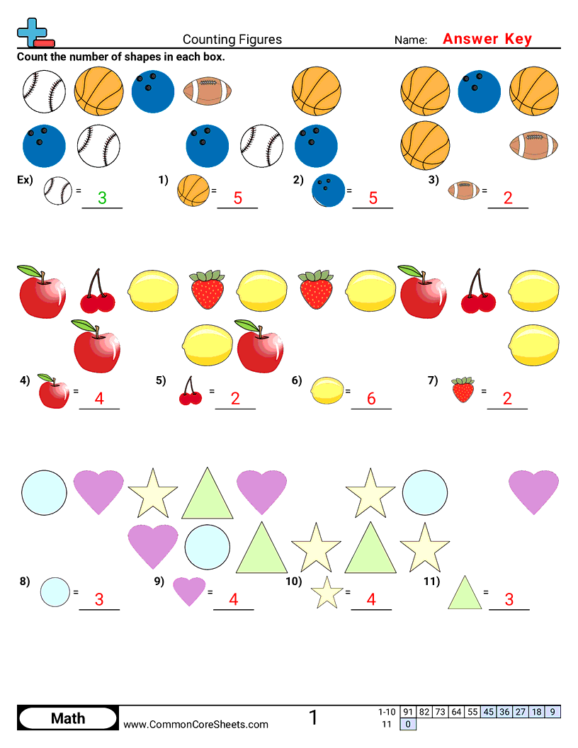 Share - counting-figures worksheet