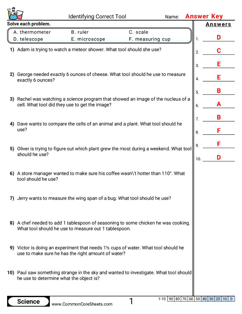 Related worksheet