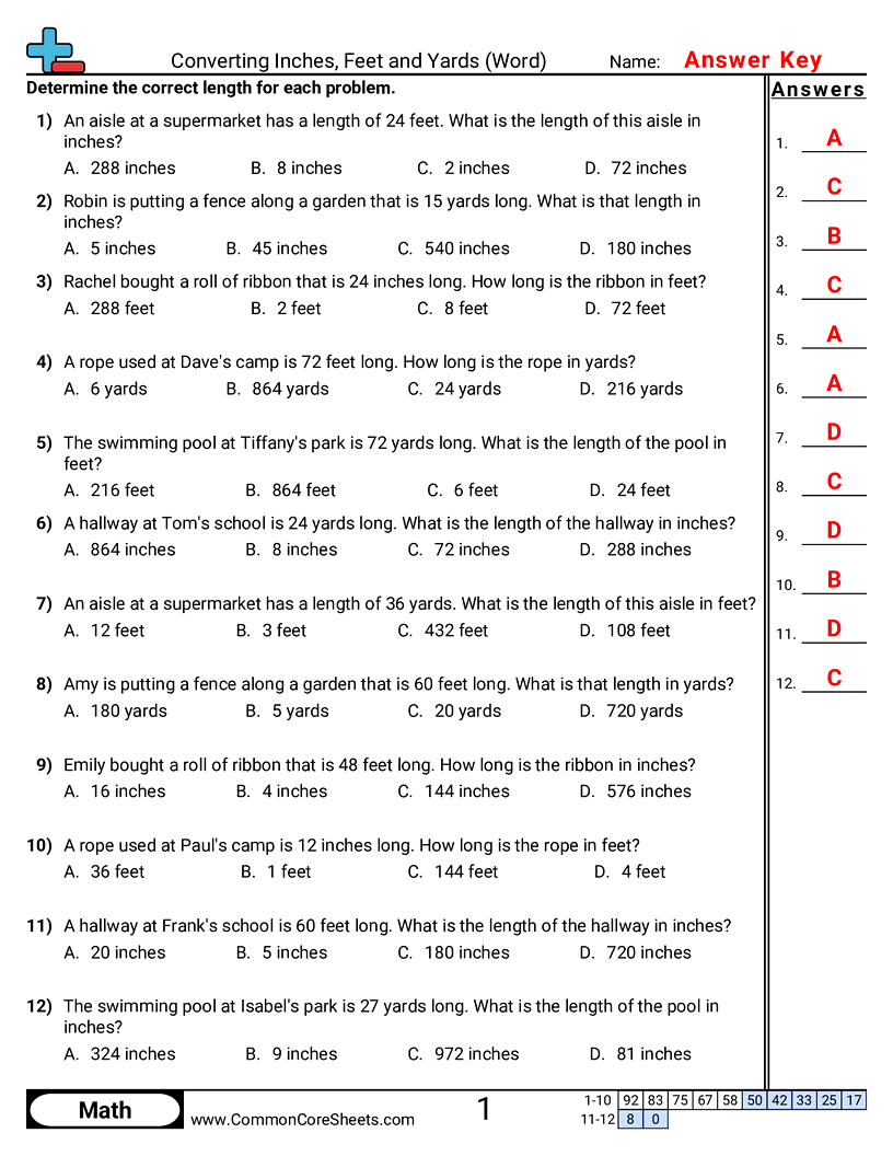 Related worksheet