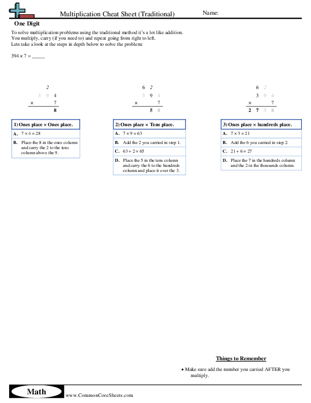Related worksheet