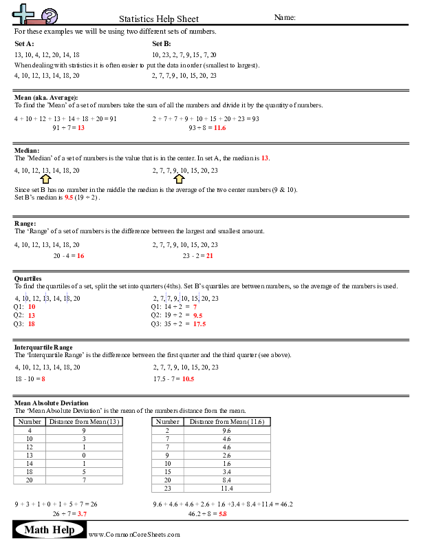 Related worksheet