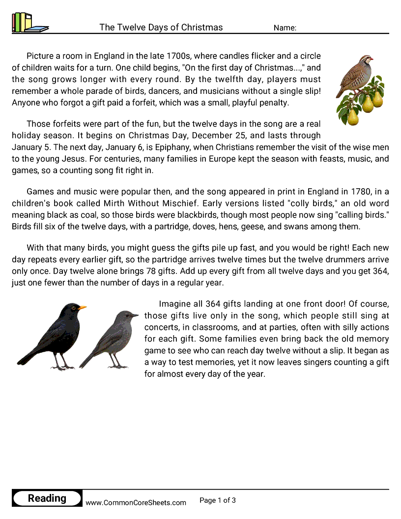 Related worksheet