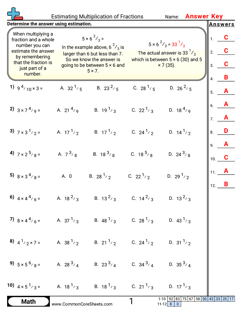 Related worksheet