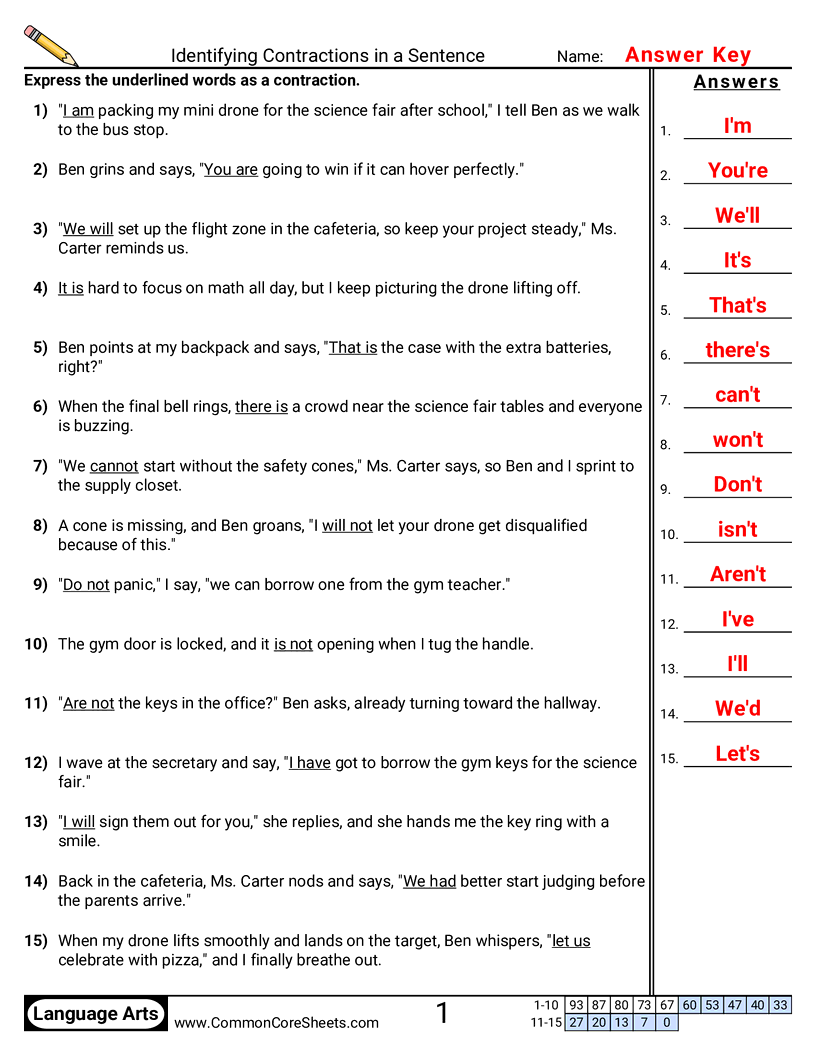 Related worksheet