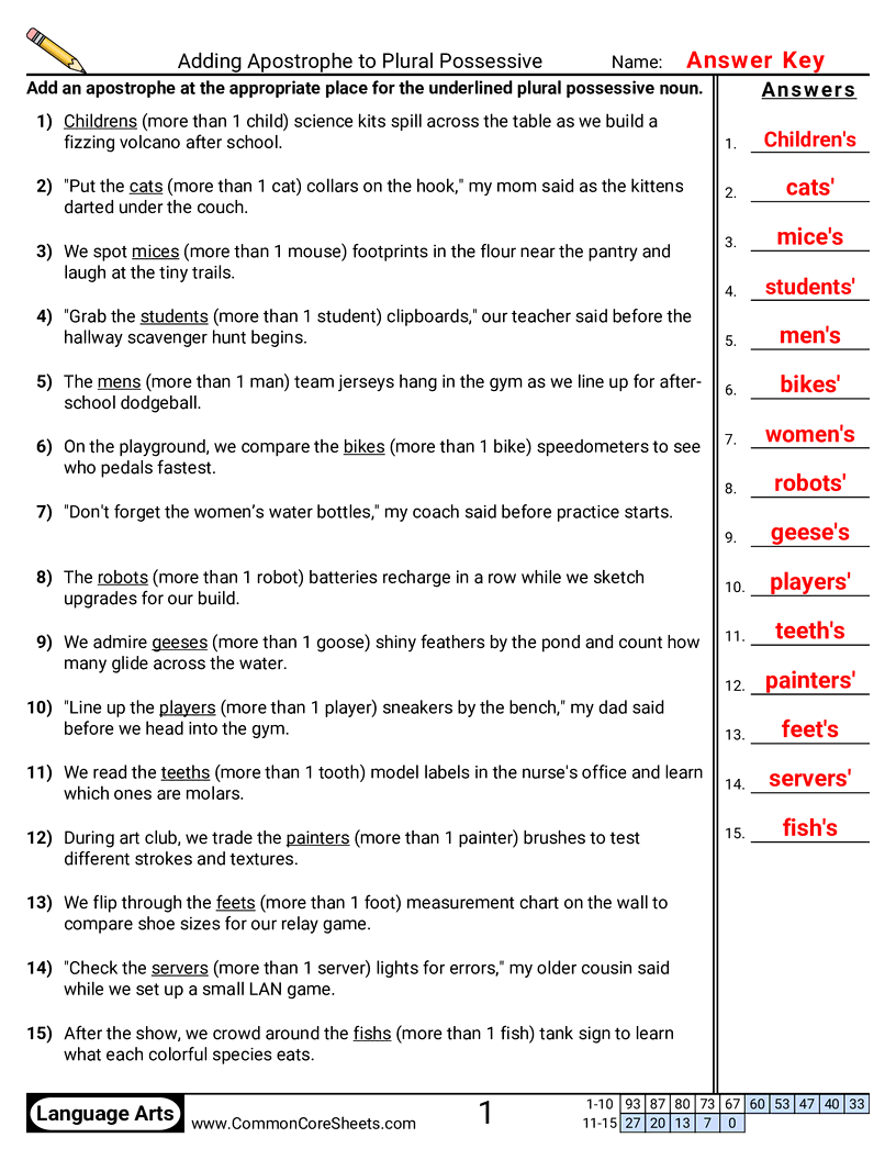 Related worksheet