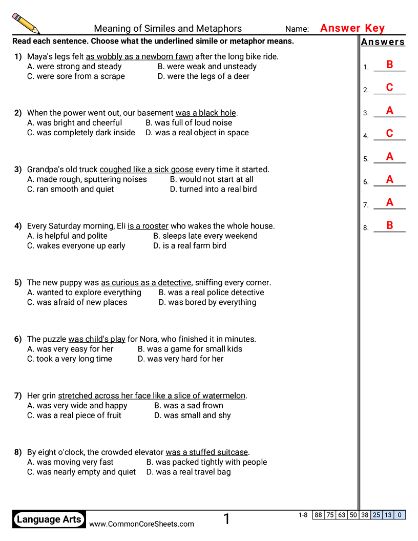 Related worksheet
