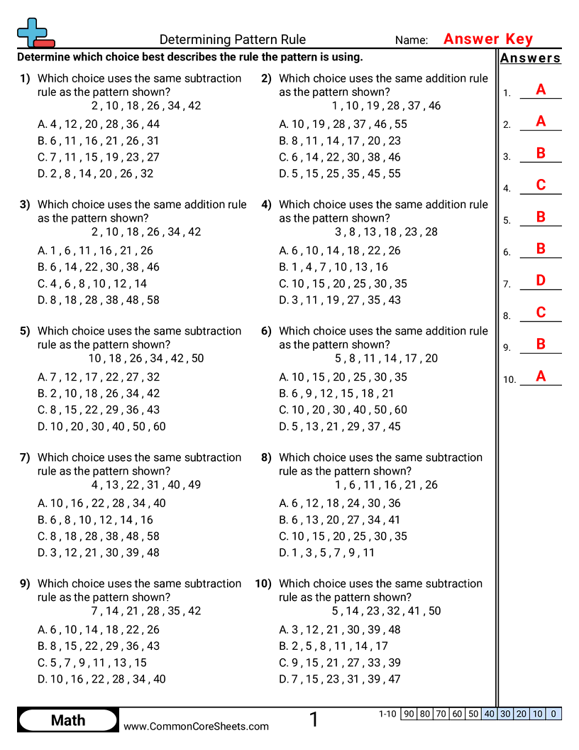 Related worksheet
