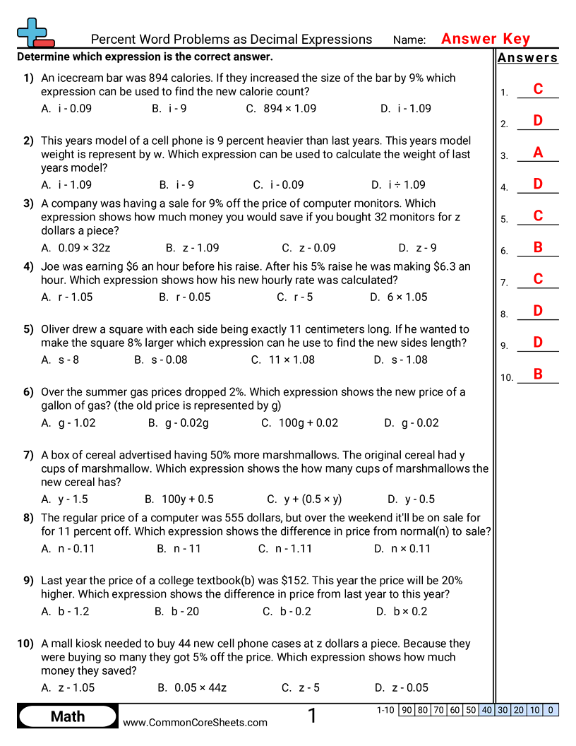 Related worksheet