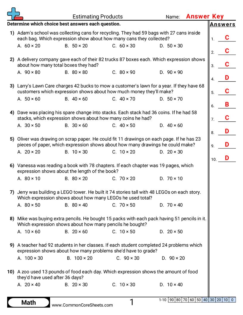 Related worksheet